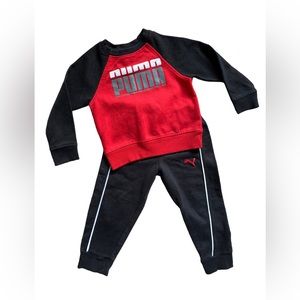 Puma sweat suit set bus size 2T